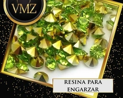 Resina de 6 mm (para engarzar) - Verde Manzana