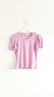Blusa rosa con mangas globo LAS PEPAS