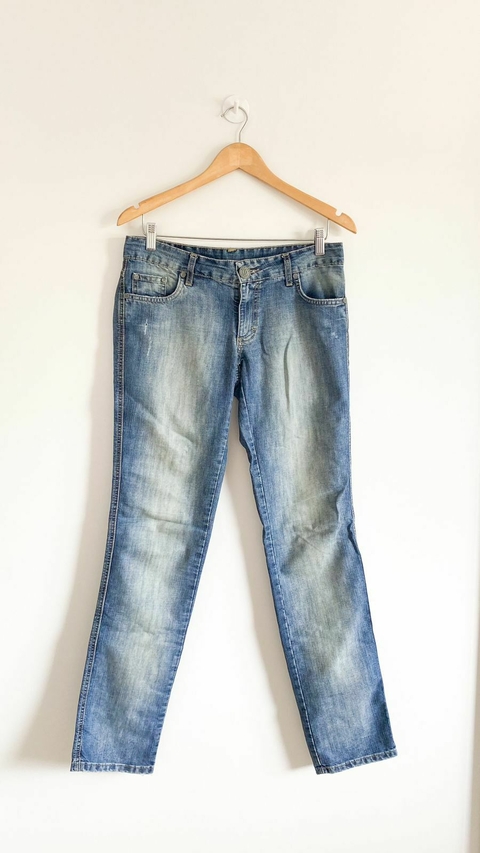 Pantalón de jean color clásico recto OSSIRA