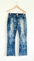 Pantalon de jean desteñido estampa KOXIS