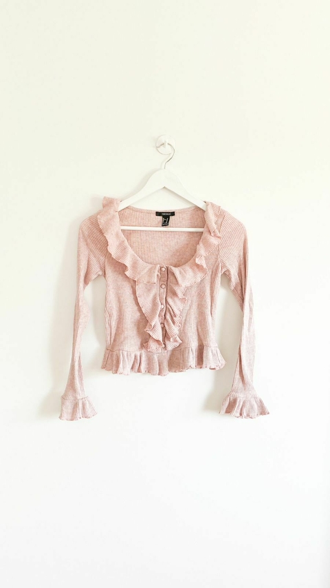 Sweater rosa con volados FOREVER 21