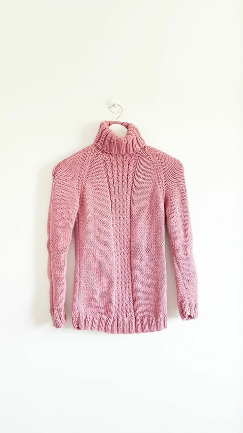 Sweater polera rosa