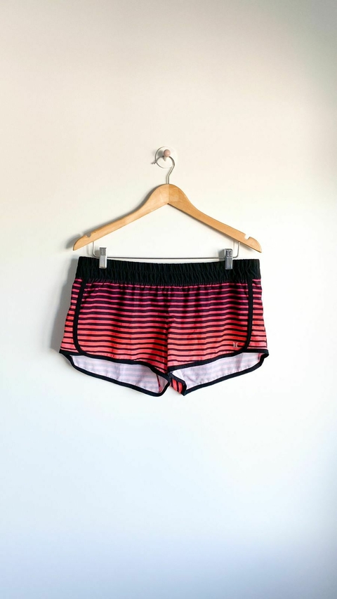 Short a rayas fucsia negras y naranjas HURLEY
