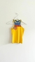 Musculosa amarilla con recorte azul ZARA