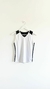 Musculosa blanca con recortes en negro NIKE