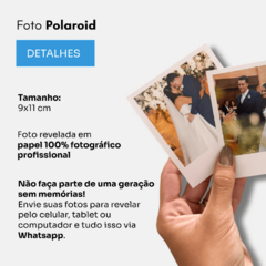 POLAROID - REVELAÇÃO 100 FOTOS