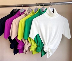 Blusa em Tricot Modal ( Toque Cashmere) - YELLOW CLOSETT_