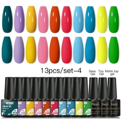 Kit com 10 ou 12PCS esmalte em Gel UV - lindi