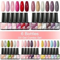 Kit com 10 ou 12PCS esmalte em Gel UV - lindi