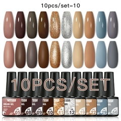 Kit com 10 ou 12PCS esmalte em Gel UV - lindi