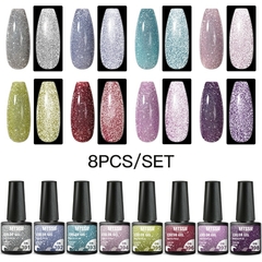 Kit com 10 ou 12PCS esmalte em Gel UV