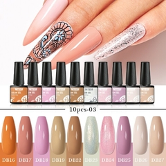 Kit com 10 ou 12PCS esmalte em Gel UV - lindi