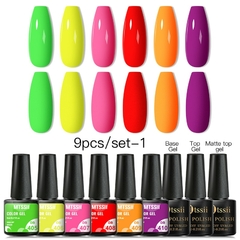 Kit com 10 ou 12PCS esmalte em Gel UV
