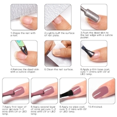 Kit com 10 ou 12PCS esmalte em Gel UV