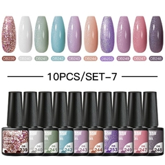 Kit com 10 ou 12PCS esmalte em Gel UV - lindi