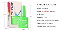 mini esmalte em gel uv 7.5ml varias cores - comprar online