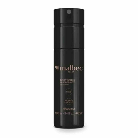Malbec Black Body Spray Desodorante 100ml - O Boticário
