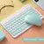 Combo Teclado Inalámbrico + Mouse Portátil Color Pastel AN-030 - comprar online