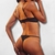 Conjunto de lingerie sutiã sem bojo e calcinha string de renda preta - comprar online