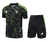 Kit Treino Manchester United Preto e Verde 23/24- Adidas Masculina