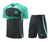 Kit Treino Brasil Preto e Verde Água 23/24-Nike Masculina