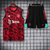 Kit Treino Manchester United Vermelha 23/24- Adidas Masculina