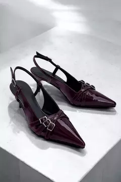 Stiletto Chelsea charol bordo - Qualità Shoes