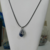 Colar Pedra Quartzo Azul e Talismã Trevo - Harmonia e Sorte - comprar online