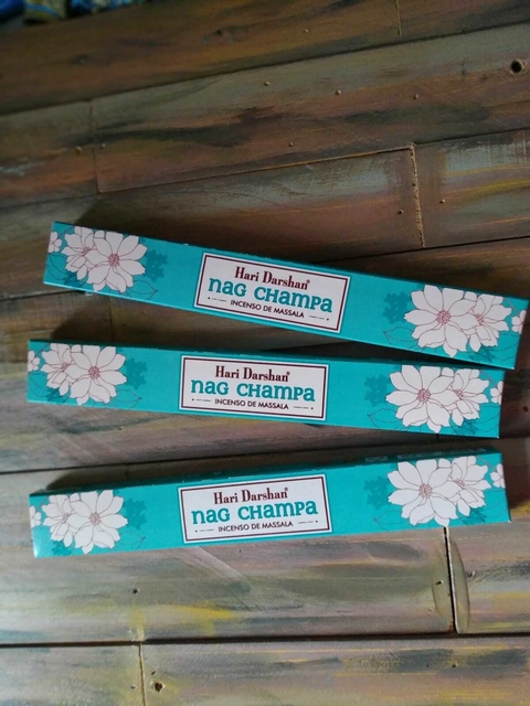 03 caixas Incenso Massala Hari Darshan Nag Champa/8 varetas cada caixinha