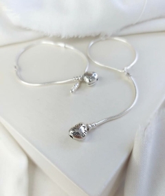 Pulseira Inspiração Pandora em Prata 925 fecho coração - comprar online