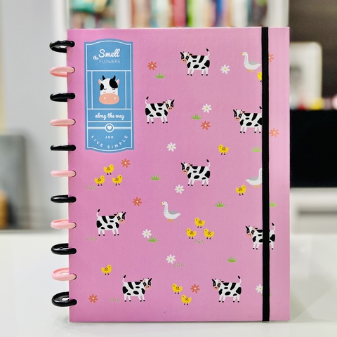 Caderno de Disco Universitário Buendia Smell the Flowers