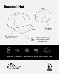 Austral Baseball Hat Negra - RIPSTYLE