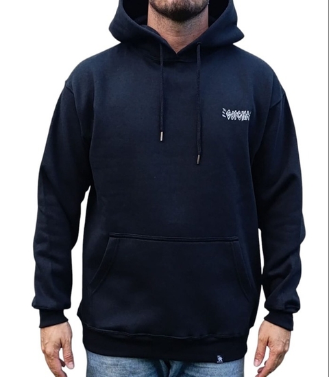 HOODIE OLD SCHOOL OVERSIZE NEGRO