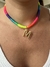 Choker Letra Colorida ref 0124 - comprar online