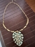 Colar folha menta ref 8766