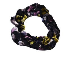 Scrunchies Margot con flores de terciopelo