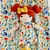 Kit Mini Mêidale e Vestido infantil - Floral Aquarela - Mêidale Dolls