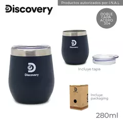 Mate con tapa Discovery - Blanco - 280ml - Acero Inoxidable. en internet