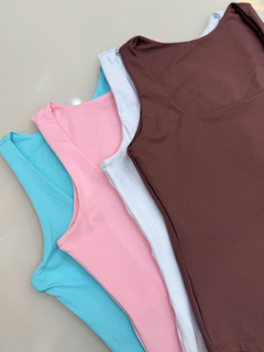 Body Feminino Regata Poliamida 2 Formas De Uso - Maré Alta Beach