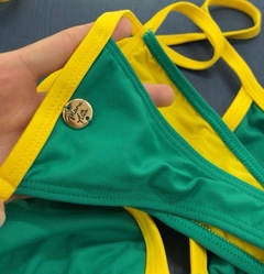 Bíquini marquinha brasil verde e amarelo - Maré Alta Beach