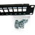 PATCH PANEL DESCARREGADO 24 PORTAS BLINDADO CAT6/CAT6A/CAT7/CAT8 - LK-PP24D - LINK+