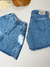 Short Jeans Feminino Básico Puído Com Bolso