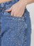 Calça jeans moom brilho lateral - comprar online