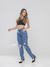 Imagem do Calça jeans moom brilho lateral