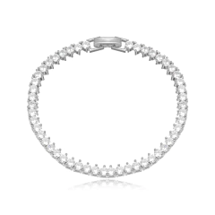 Pulseira Riviera 3 garras 3mm Fecho Trava