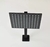 DUCHA INOX PREMIUM QUADRADO INOX COM BRAÇO PRETO FOSCO 30x30 - comprar online