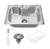 kit Cozinha Cuba Inox 60X42 com acessórios e Torneira Gourmet Monocomando Metal na internet