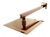 DUCHA INOX CHUVEIRO PREMIUM 20X20 ROSE GOLD QUADRADO COM BRAÇO INOX 20X20 GÁS OU SOLAR na internet