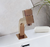 TORNEIRA QUADRADA LUXO BAIXA 45 GRAUS ROSE GOLD