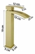 TORNEIRA MONOCOMANDO MISTURADOR SLIM ALTA DOURADO LUXO